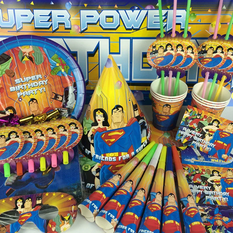 58 шт./лот вечерние товары с Бэтменом/Суперменом/Железным человеком