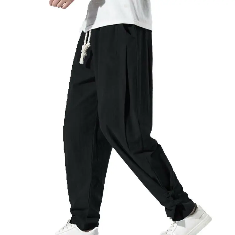 

Mens Pants Fashion Mens Clothing Summer Harem Trousers Casual Baggy Bottoms Long Pants Men Pants Plus Size Men Pants