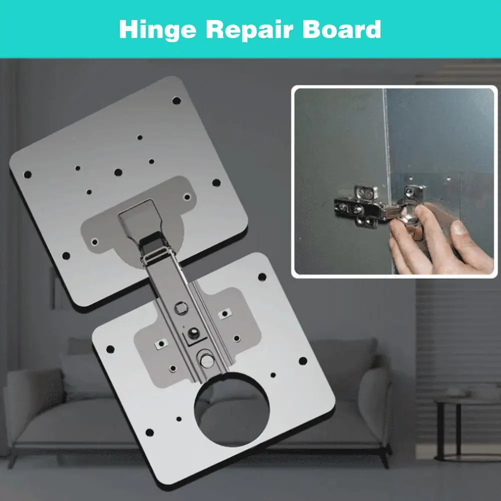 Шарнирная ремонтная пластина с крепежными винтами для шкафов мебели аксессуары
