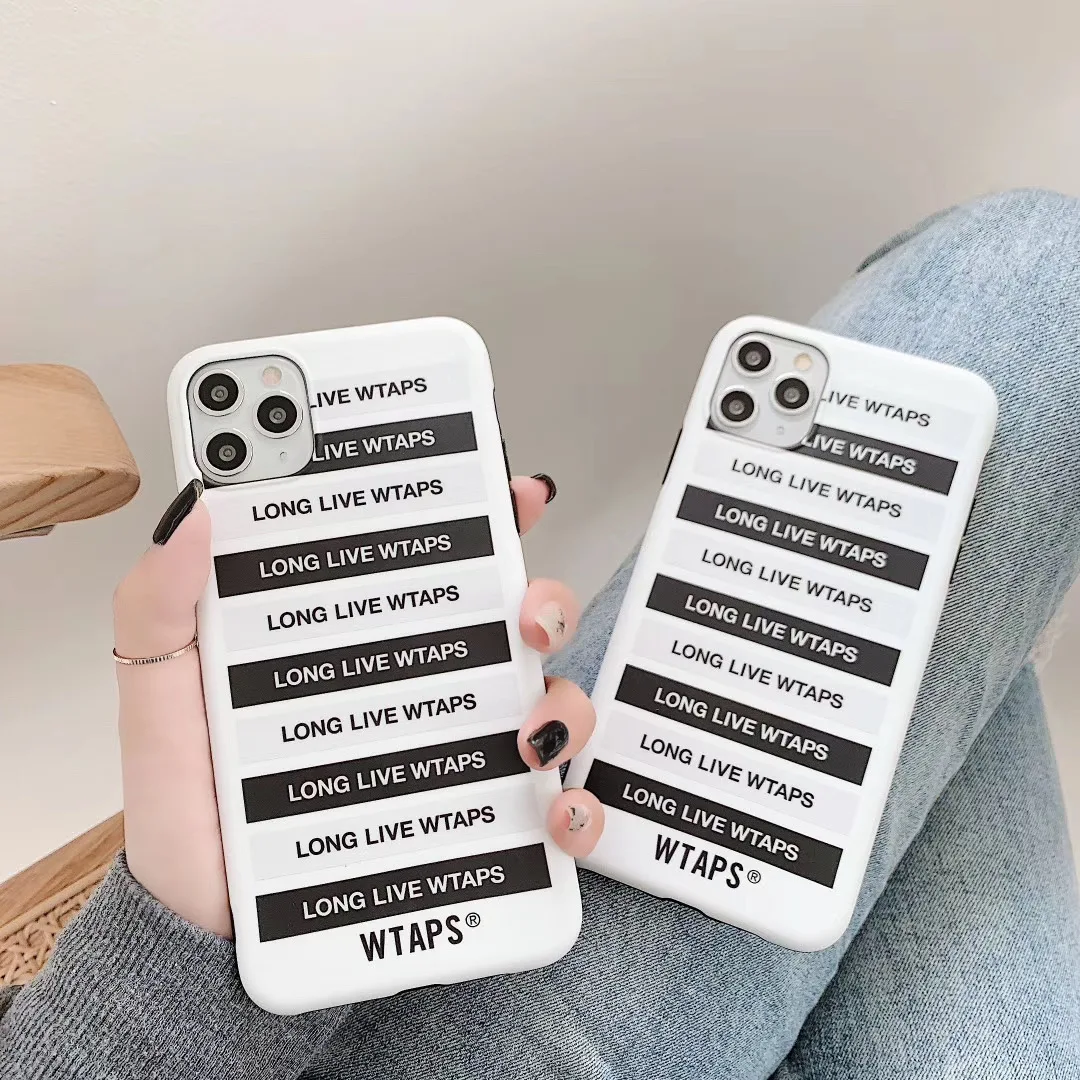 Японский роскошный модный Мягкий силиконовый чехол Wtaps для iPhone 11 Pro 7X7 plus 6 6S 8 8plus X XS