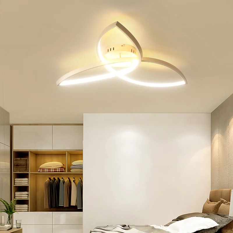 Современная светодиодная люстра bборота для гостиной спальни алюминиевая с