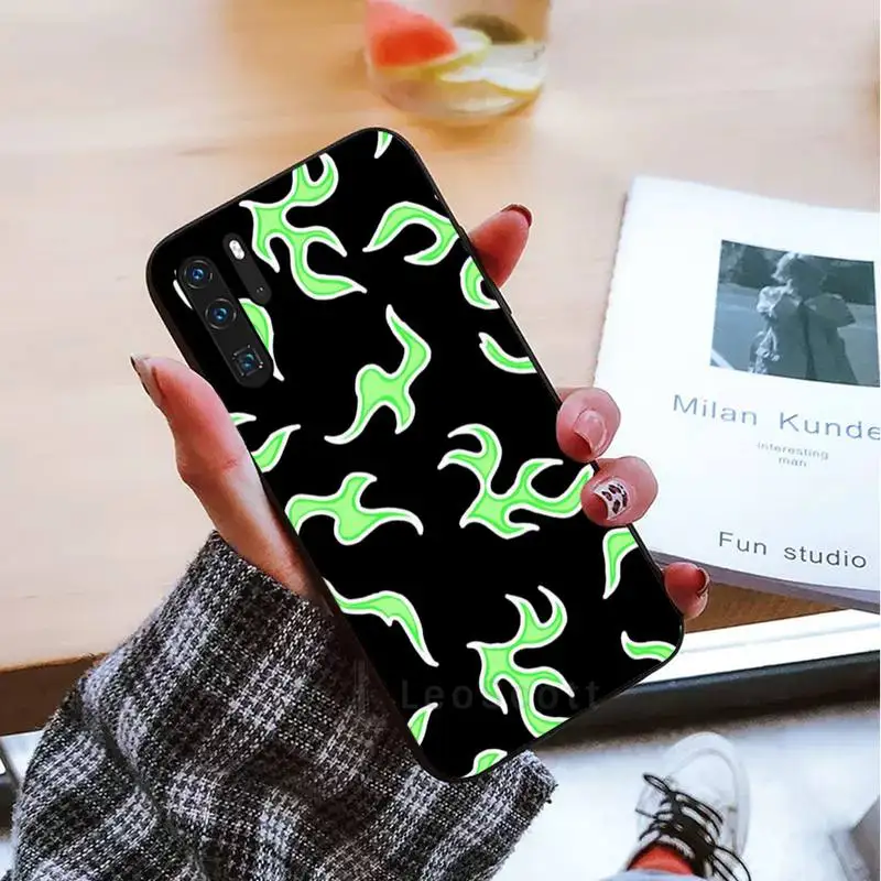 

Blue Flame Fire Phone Case For Huawei honor Mate mate P 10 9X 10i 20 30 40 y7 lite pro p smart 2019