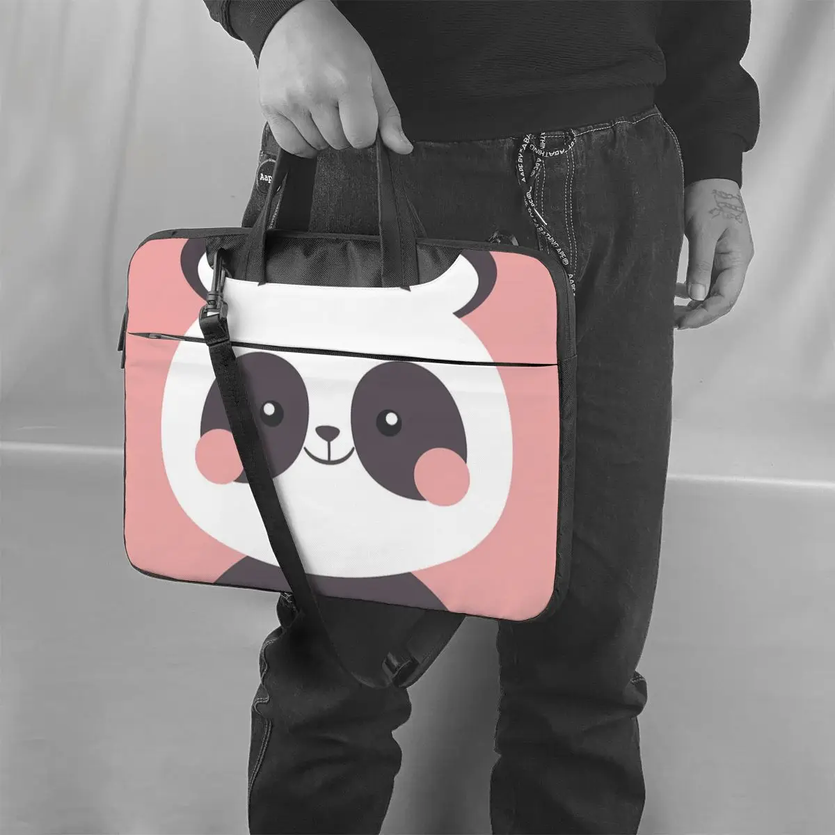 

Bear Laptop Bag Case Waterproof Stylish Computer Bag Bike With Handle Laptop Pouch