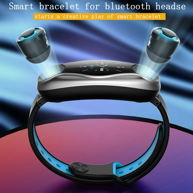 Смарт часы T90 TWS с Bluetooth наушники 2 в 1 BT 5 0 для мужчин и женщин смарт на Android IOS звонки