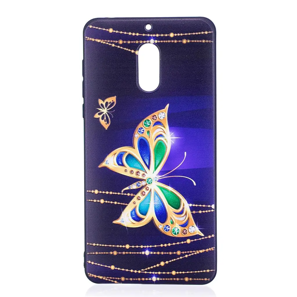 Чехол для Nokia 6 роскошный чехол из ТПУ с милым рисунком чехол-бампер Nokia6 мягкий
