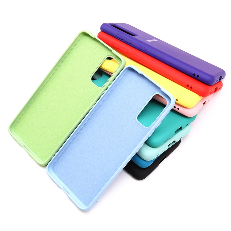 Samsung Galaxy S20 Plus/S20 Ultra Silky Silicone Cover High Quality Soft-Touch Back Protective Shell Galaxy S20 S20 + S20 Ultra cell phone pouch