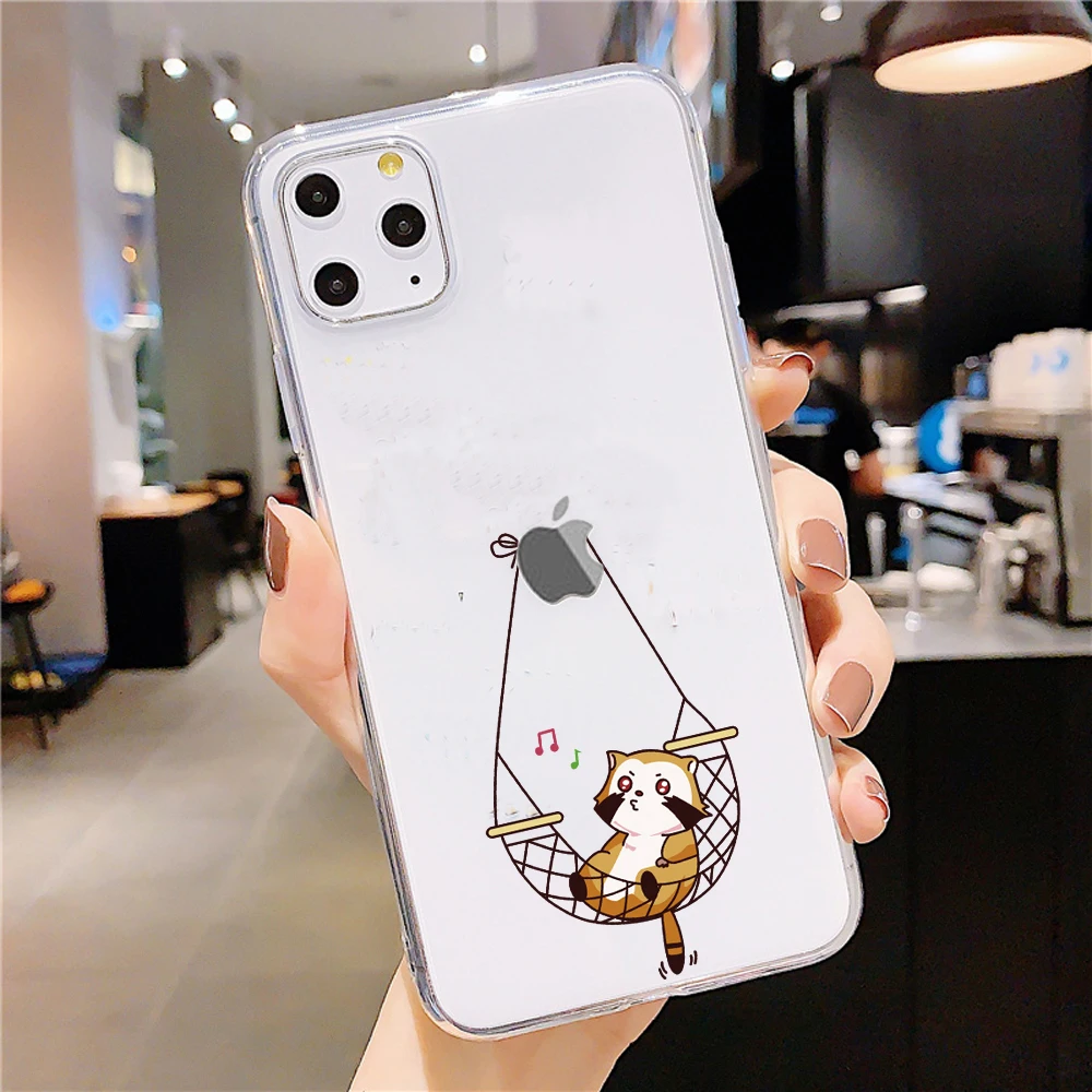 

Lovely Transparent Phone Case For iPhone 12 Mini 11 Pro Max SE 2020 X XR XS 7 8 Plus 6 6s Clear Cute Cartoon Soft TPU Shell Capa