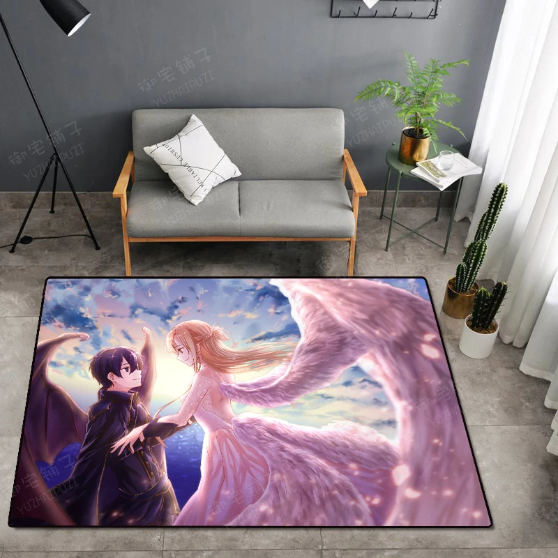 Напольный коврик с аниме мечом не скользит подходит для плавания в спальне