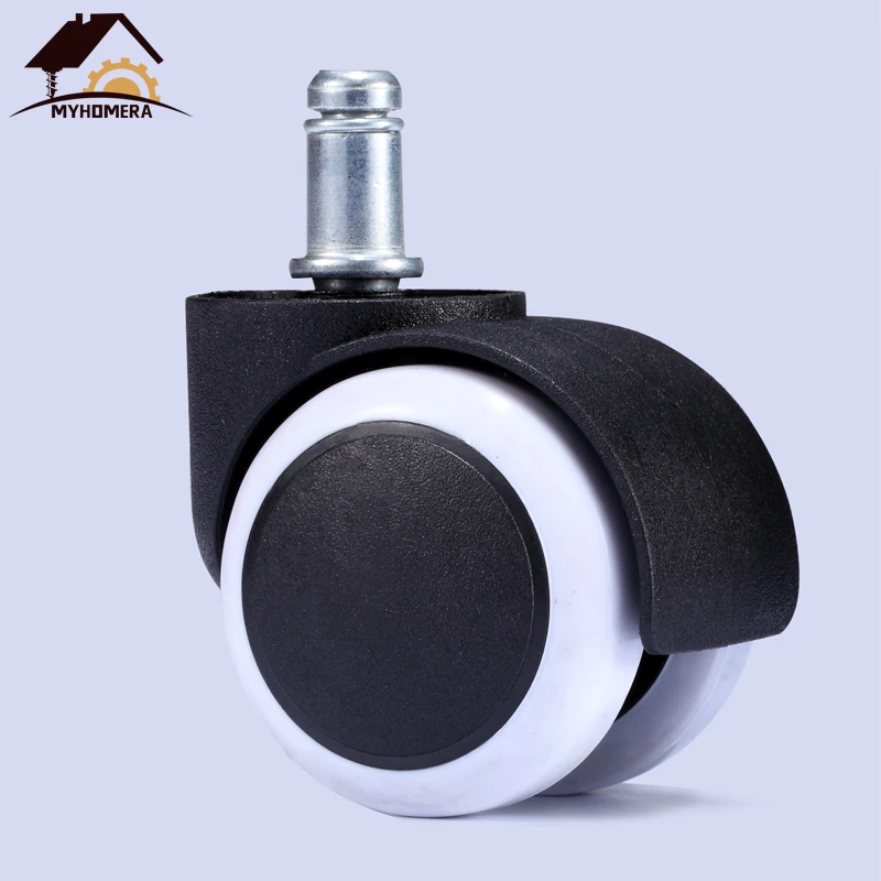 5Pieces 2Pcs Office Chair Wheel Caster 2 inch Swivel Castor 360 Degree Rotatable Roller Furniture Replaced Wheels Rubber Protec |