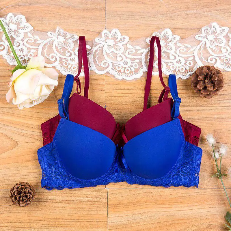 

Women Girl Seamless 3/4 Cup Push Up Bra Adjustable Support Bra Lingerie Underwire Underwear Size 34A-36B M01