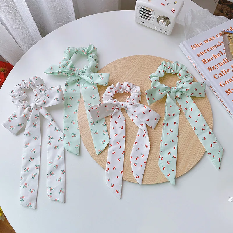 

2021 модные летние женские аксессуары для волос; Милые модные тянущиеся лента для волос Веревка женский головной убор; Резинка для волос, обтя...