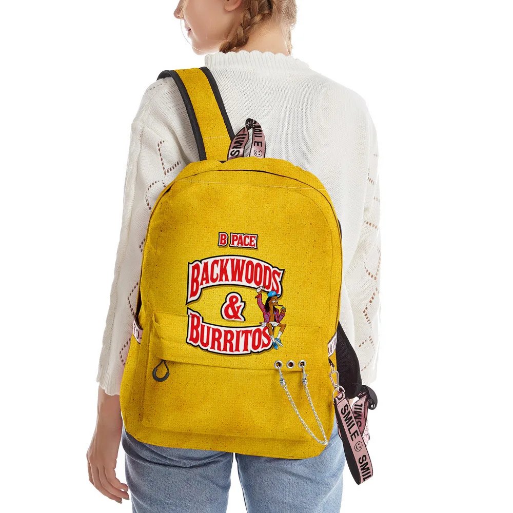 

New Fashion Backwoods Women Men Casual School Student Printed Backpack Bag