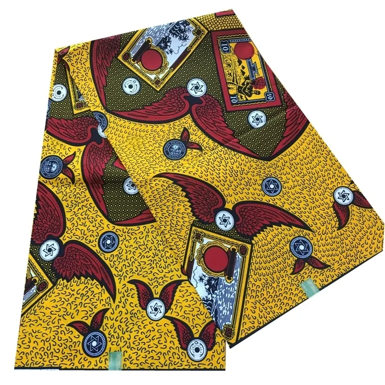 

High Quality African Real Wax Veritable African Real Guaranteed Print Wax Veritable Wax 6Yards For Ankara Women Dress Soft