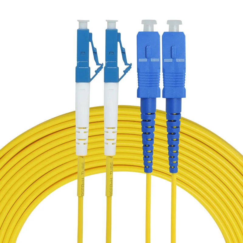 10 шт. SC/UPC-LC/UPC однорежимный двухъядерный волоконно-оптический патч-корд simplex Jumper