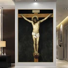 Христос Распятый знаменитый холст картины репродукции на стену христианская стена искусство Холст принты Иисус настенные картины Куадрос