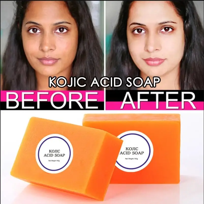 

100g Kojic Acid Soap Dark Black Skin Lightening Soap Hand made Soap Glutathione Whitening Soap Skin Bleaching Soap Brighten Face