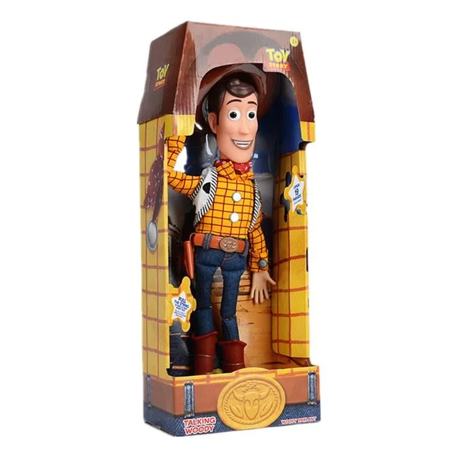 with box music 40cm 40 см 1 шт. высокое качество история 3 говорящая древесная экшн-игрушка фигурки модель игрушки автомобиль стикер Детский Рождественский подарок - Цвет: with box music 40cm