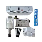 0.5kw шпиндель с воздушным охлаждением ER11 зажимы ЧПУ 200W300W400W500W мотор шпинделя + УФ-фильтр 52 мм с зажимы + Питание + регулятор скорости набор сделай сам для ЧПУ