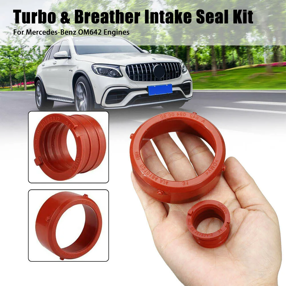 Engine Breather Seal For -Mercedes OM642 Red Turbo & Intake Kit A6420940080 A6420940580 | Автомобили и мотоциклы