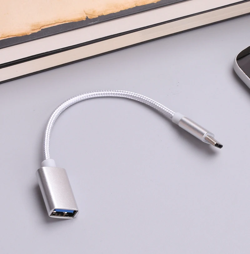 Кабель адаптер с разъемом типа C USB OTG для Huawei P40 Oppo Vivo Tablet PC Samsung Galaxy S20 S10 S9 Plus