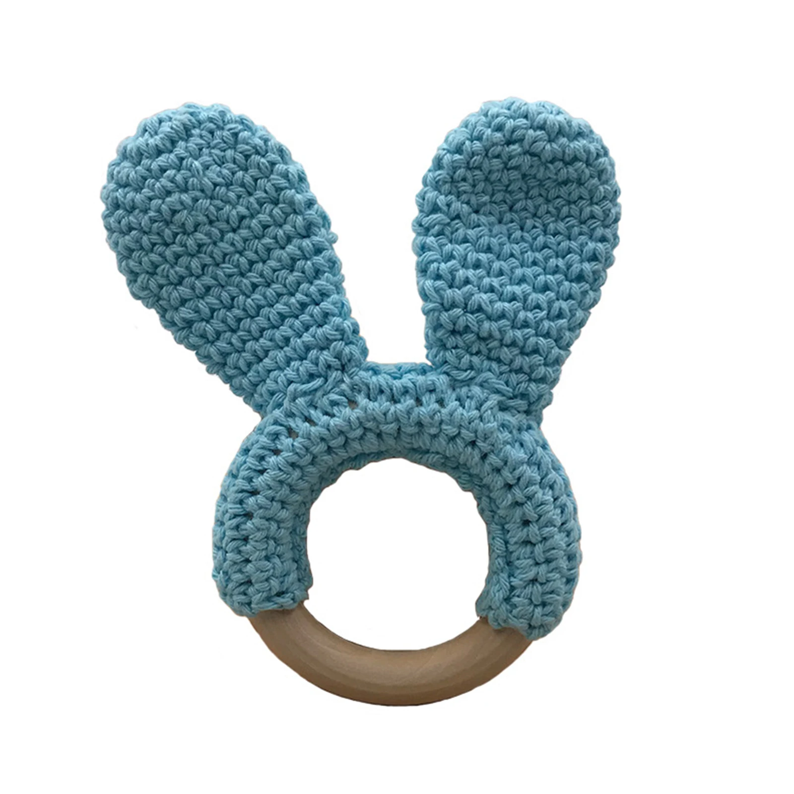 Детские игрушки для новорожденных 1 шт. деревянный Прорезыватель зубов вязаная