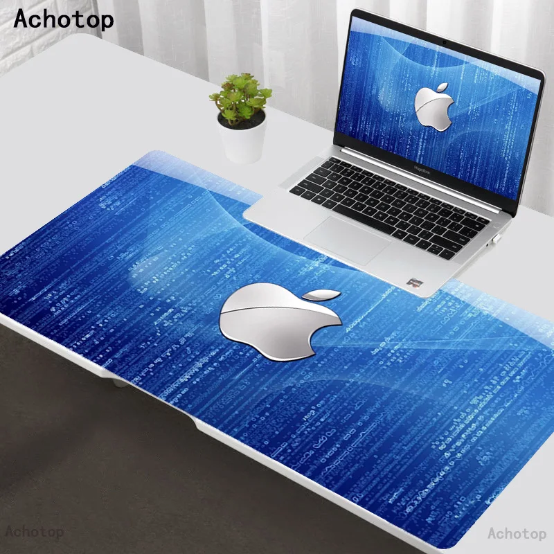 

Apple Logo Gaming Mousepad xxl 900x400 Soft Rubber Keyboard Mat Large Size Mouse Pad xl Extended Desk Mat 30x90 tappetino Carpet