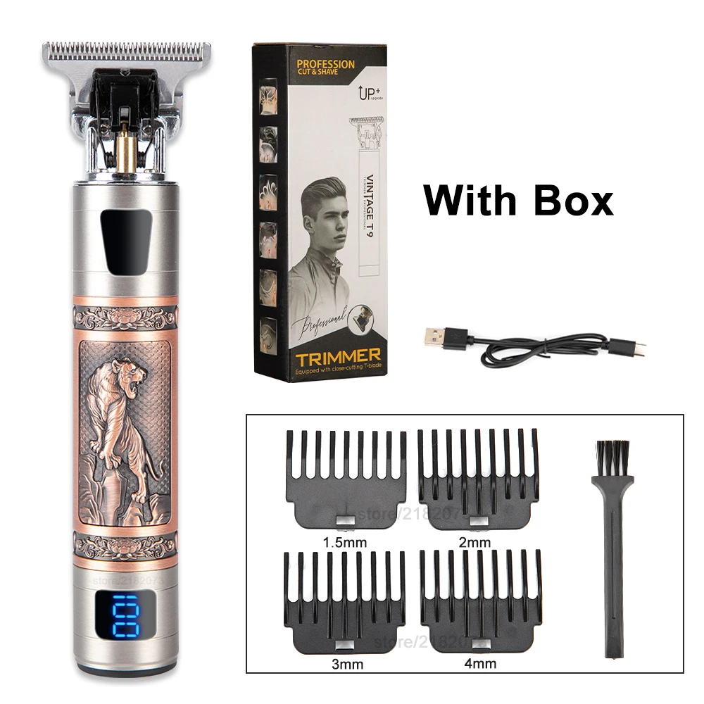 

Professional LCD Hair Trimmer Men's Rechargeable Hair Clipper Electric Hair Beard Clipper Barber Hair Cutting Machine For Men