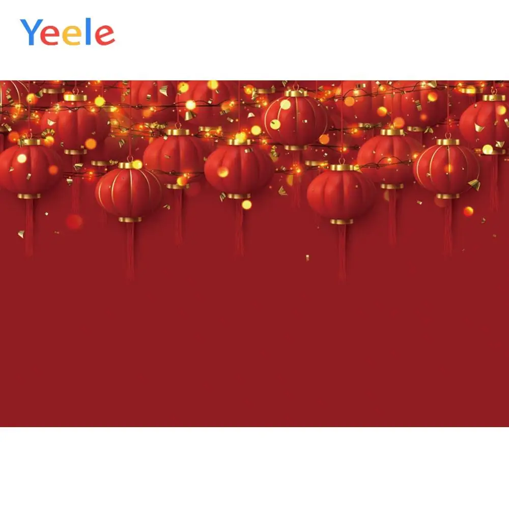 Yeele Рождество Новый год светодиодный фонарь красные вечерние украшения ткань