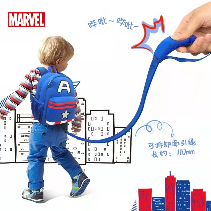 Disney New Kindergarten Backpack For Boys School Student Shoulder Orthopedic Bag Iron Spider Man Kids Christmas Gifts Mochilas