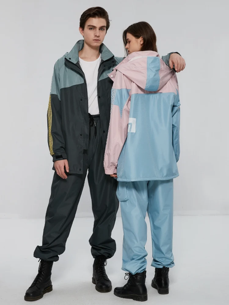 

Hiking Raincoat Fashion Waterproof Rain Poncho Motorcycle Cycling Raincoat Outdoor Chubasquero Moto Mens Rain Coats Waterproof