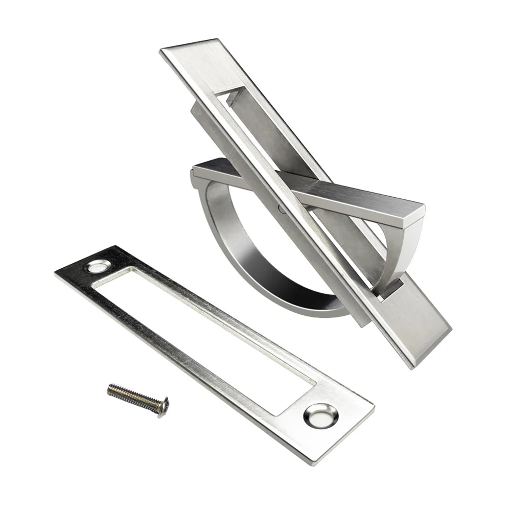 Скрытая ручка дверного шкафа из цинкового сплава встраиваемые ручки для пола