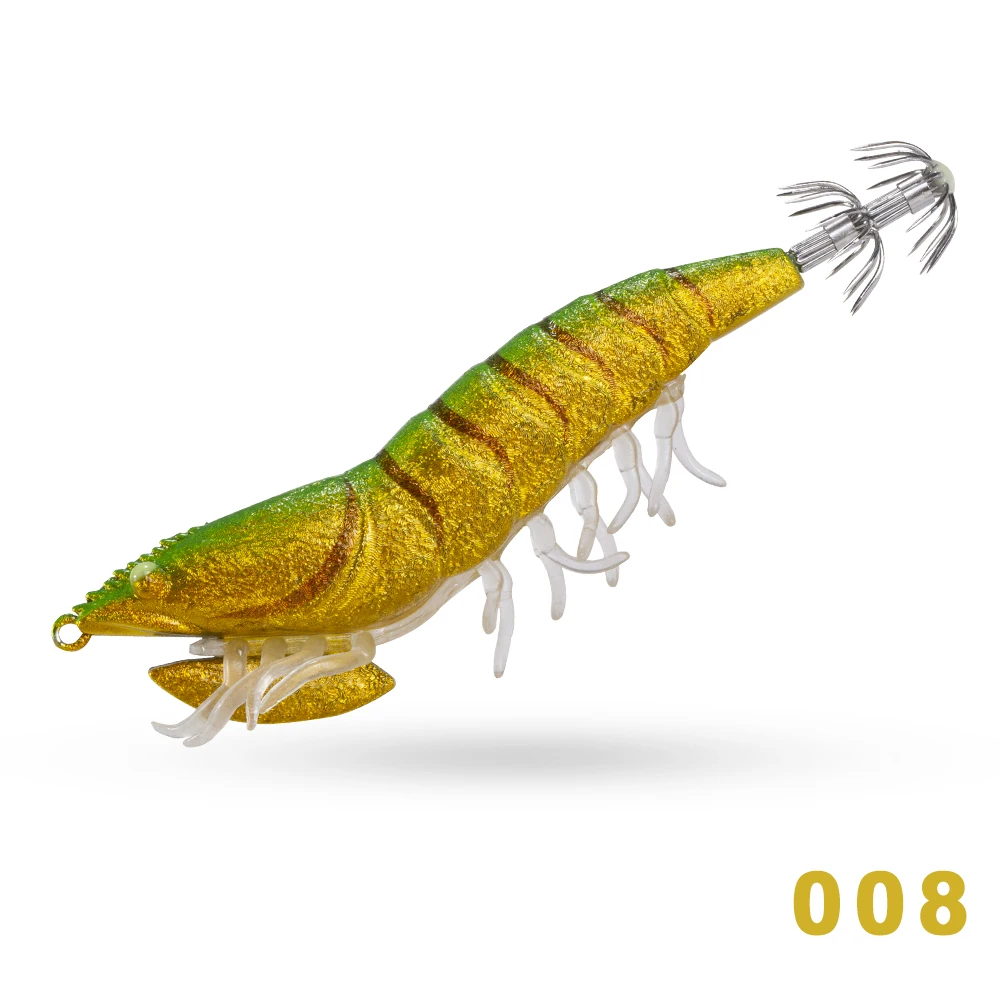 Hunthouse EGI крючок креветки приманки 11 см 20g для рыбалки кальмары leurre squid egi Осьминог Каламар приманку Жесткий каракатицы приманка - Цвет: 008