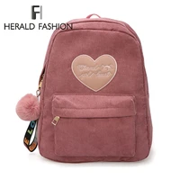 herald fashion women cute backpack for teenagers quality back pack kawaii girls small backpacks feminine packbag