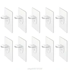 10 шт. Пластик шкаф полки шкафа Поддержка зажимы полка Поддержка клей колышки настенная вешалка для Кухня Ванная комната A08 21 челнока