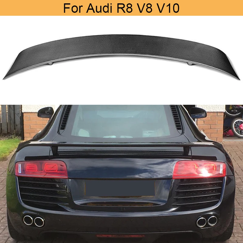 Автомобильный спойлер заднего багажника крыла для Audi R8 GT V8 V10 2008 2014 автомобиля