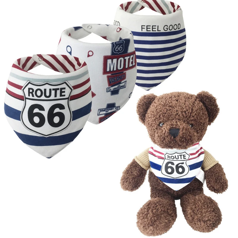 3 шт. треугольники Милые Детские шарф прокладочная салфетка бандана слюни