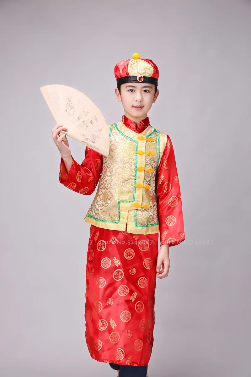 Традиционный китайский костюм Тан детское платье хозяина дома мастера ханьфу