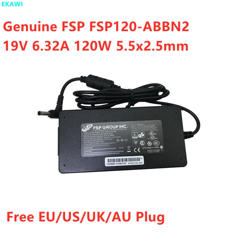 Оригинальный FSP FSP120-ABBN2 19V 6.32A 120W 5 5x2 мм FSP120-ABBN3 Тонкий адаптер питания переменного