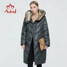 Astrid 2020 новое зимнее женское пальто Женская длинная теплая парка модная куртка с капюшоном Bio-Down женская одежда новый дизайн 9556