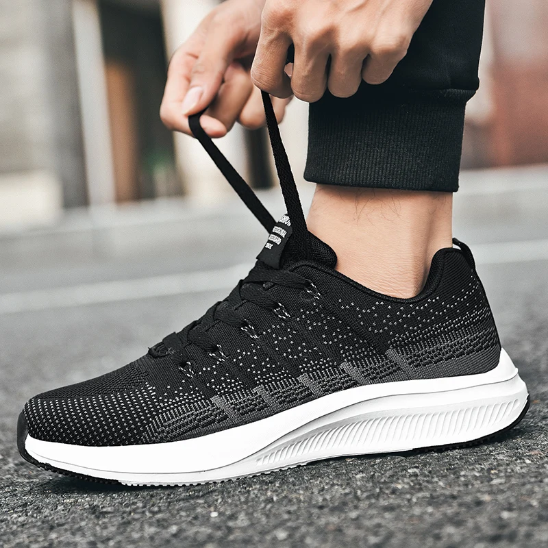 

Jogging Running Shoes for Men Athletics Training Sneakers Breathable Mesh Shoes Man Air Cushioning Marathon Racing Shoes Cheap