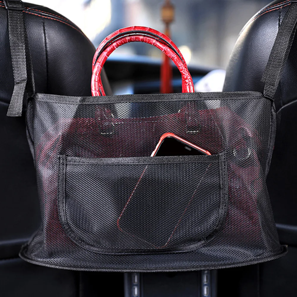 

Car Mesh Bag Backseat Organzier Between Seats Net Pocket Bag Holder Large Capacity Seat Barrier for Backseat