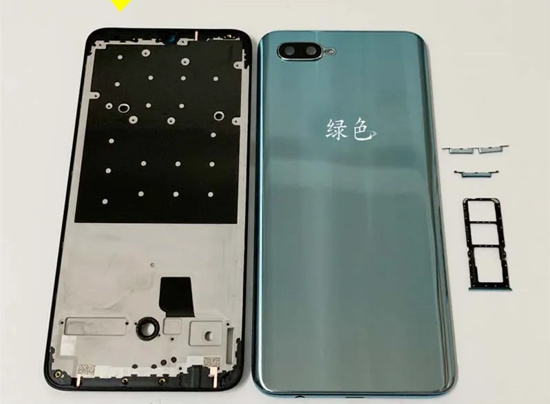 Задняя крышка батарейного отсека для OPPO R15X Крышка + средняя рамка R15 X задняя