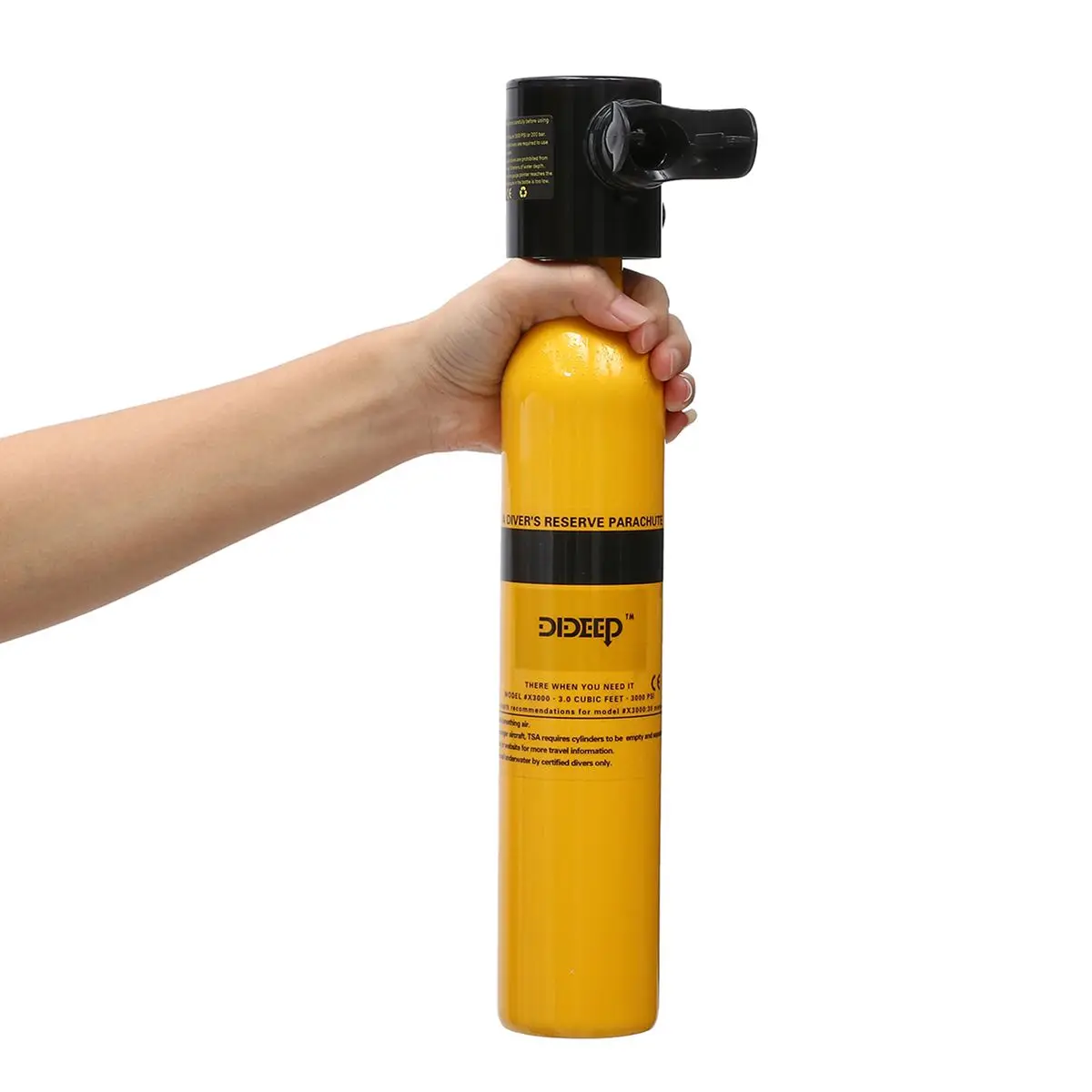 DIDEEP Diving System Mini Scuba Air Tank Scuba Oxygen Cylinder Reserve Air Tank Pump Aluminum Box Snorkeling Diving Equipment
