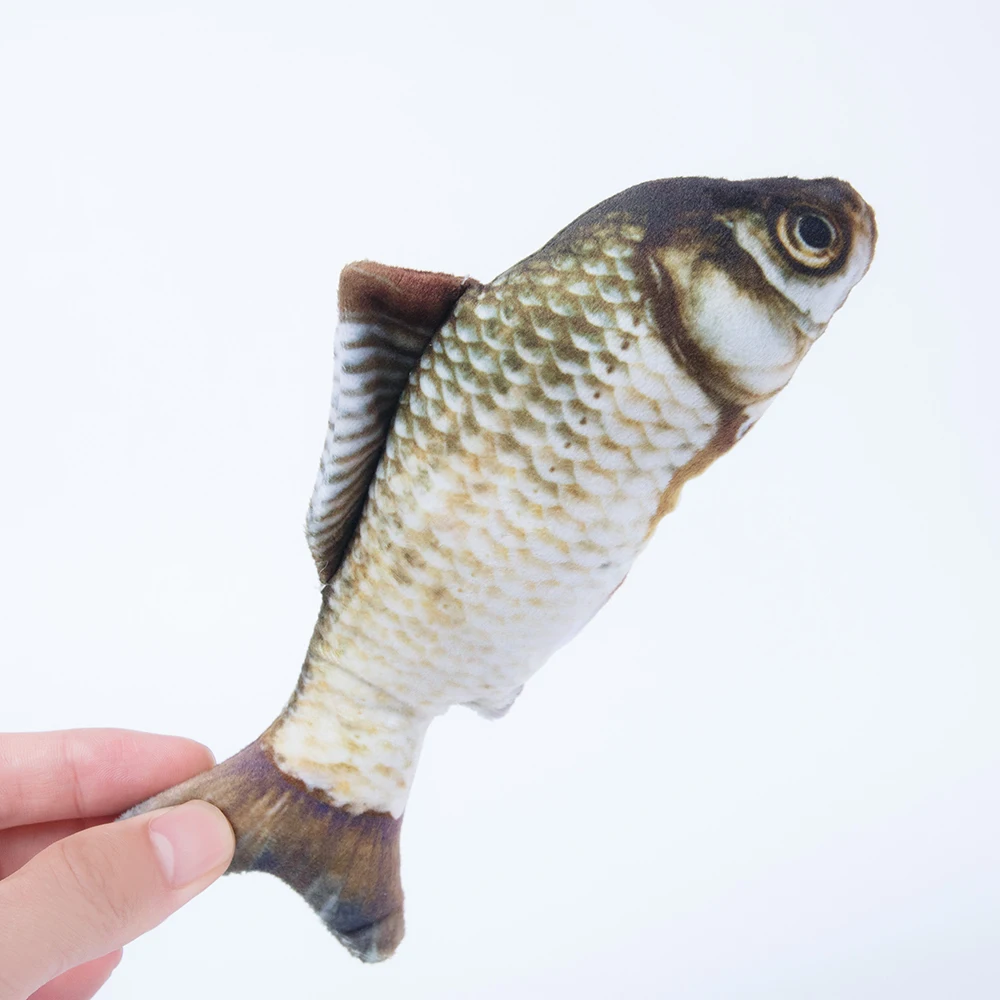 

3D Shape Creative Lifelike Funny Catnip Artificial Fish Cat Chewing Toy Fake Fishes Simulation Fish Doll Cat Interactive Toys
