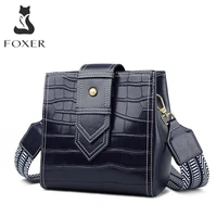 foxer shoulder bag for women leather crossbody bags chic purse ladies high quality classic brand bag stylish female perfect gift