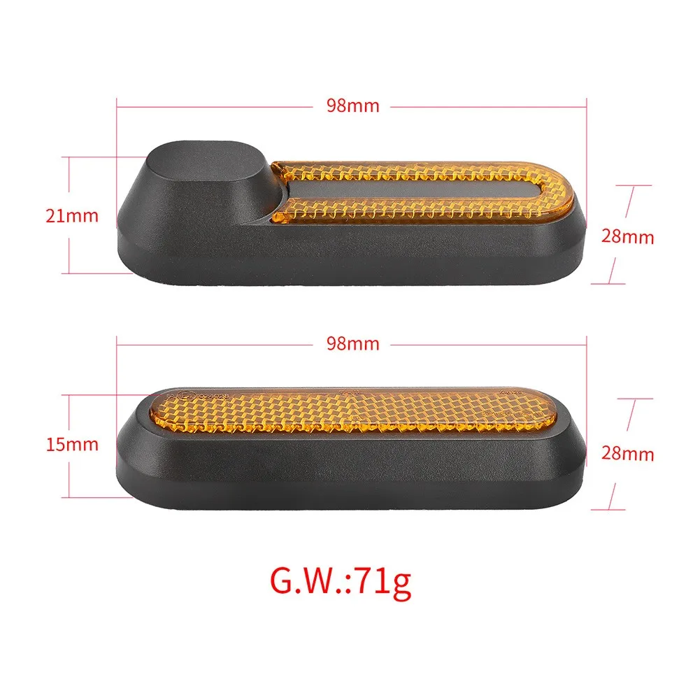 Electric Scooter Reflector Night Warning Prismatic For-Xiaomi M365 Pro Pro2 1S Front Rear Safety Reflective Parts Warning Light Electric Scooter Reflector Night Warning Prismatic For-Xiaomi M365 Pro Pro2 1S Front Rear Safety Reflective Parts Warning Light