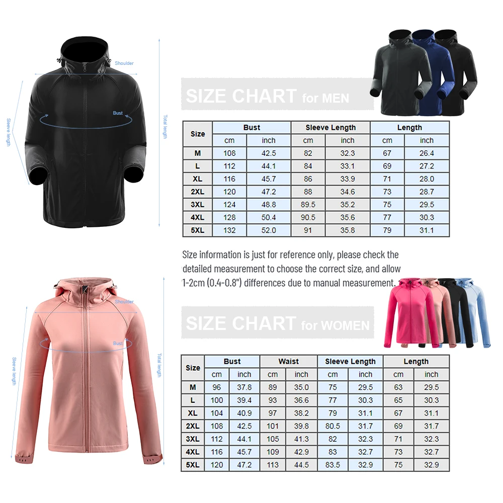 

Men Windproof Jacket Warm Antistatic Waterproof Hooded Comfortable Hiking Travel Rain Coat Windbreaker