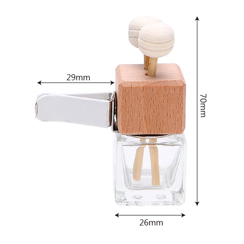 

Car Air Freshener Hanging Glass Bottle Auto Perfume Diffuser Bottle For Essential Oils Fragrance Ornament Car Perfume Bottle