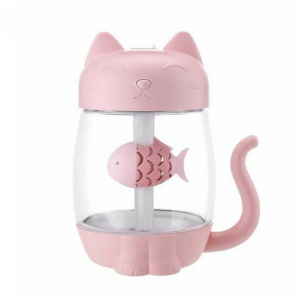 Utrasonic очиститель воздуха диффузор Увлажнитель вентилятор USB ночник домашний