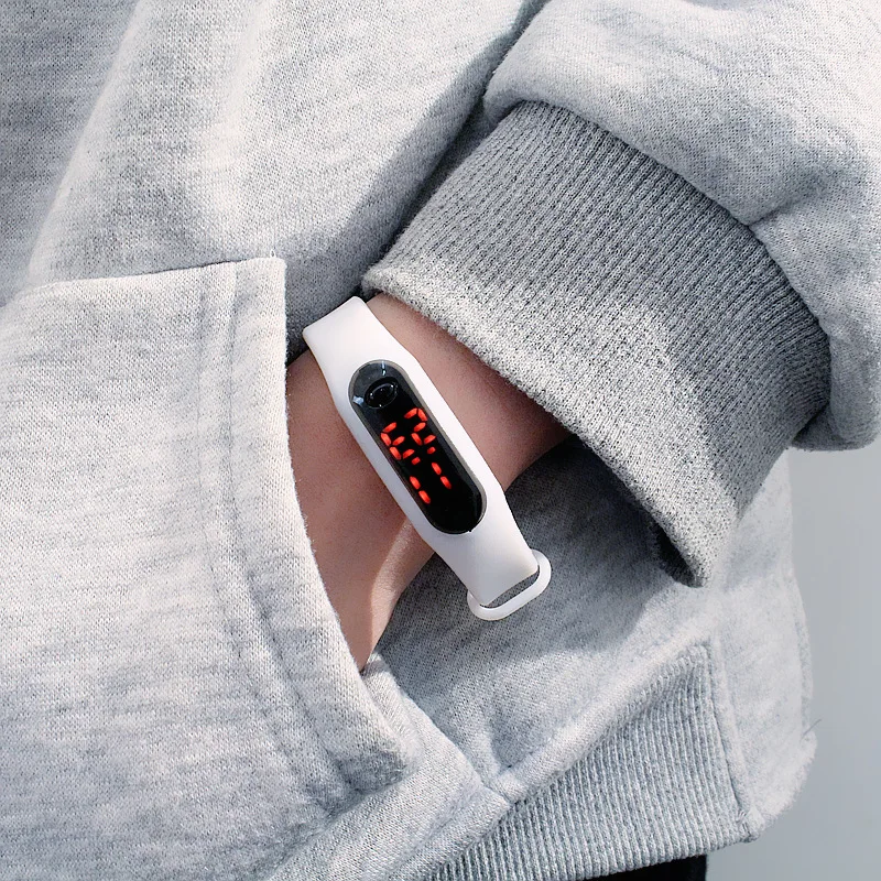 Kids Watches Boys Digital Watch For Girls Silicone Strap Pink Waterproof Children Wrist New Teens Sports Led reloj | Наручные часы